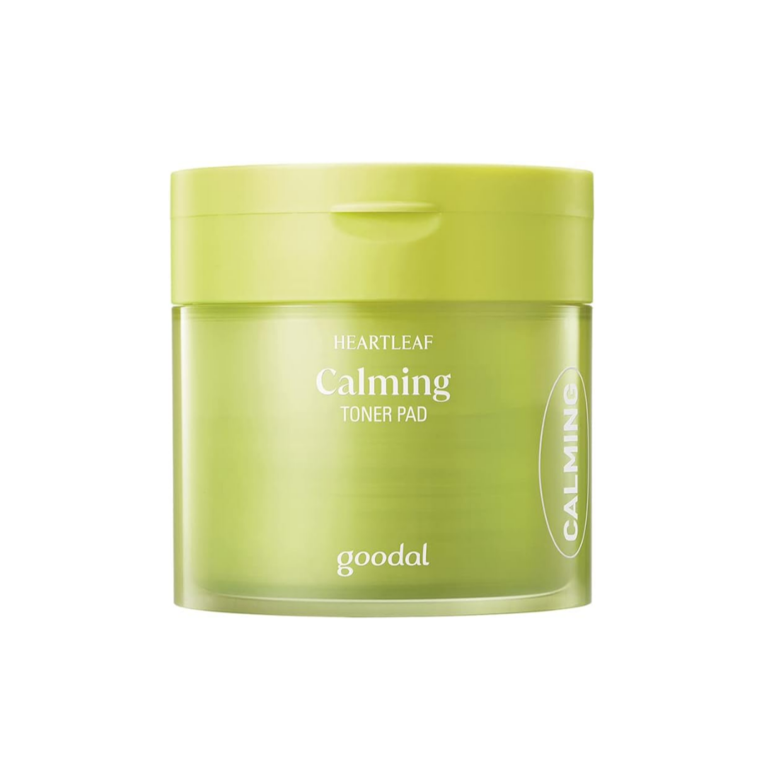 GOODAL Heart Leaf Calming Toner Pad for All Skin Types, Houttuynia Cordata Intense Calming Care, Deeply Moisturizing, Instantly Hydrating, and Toning