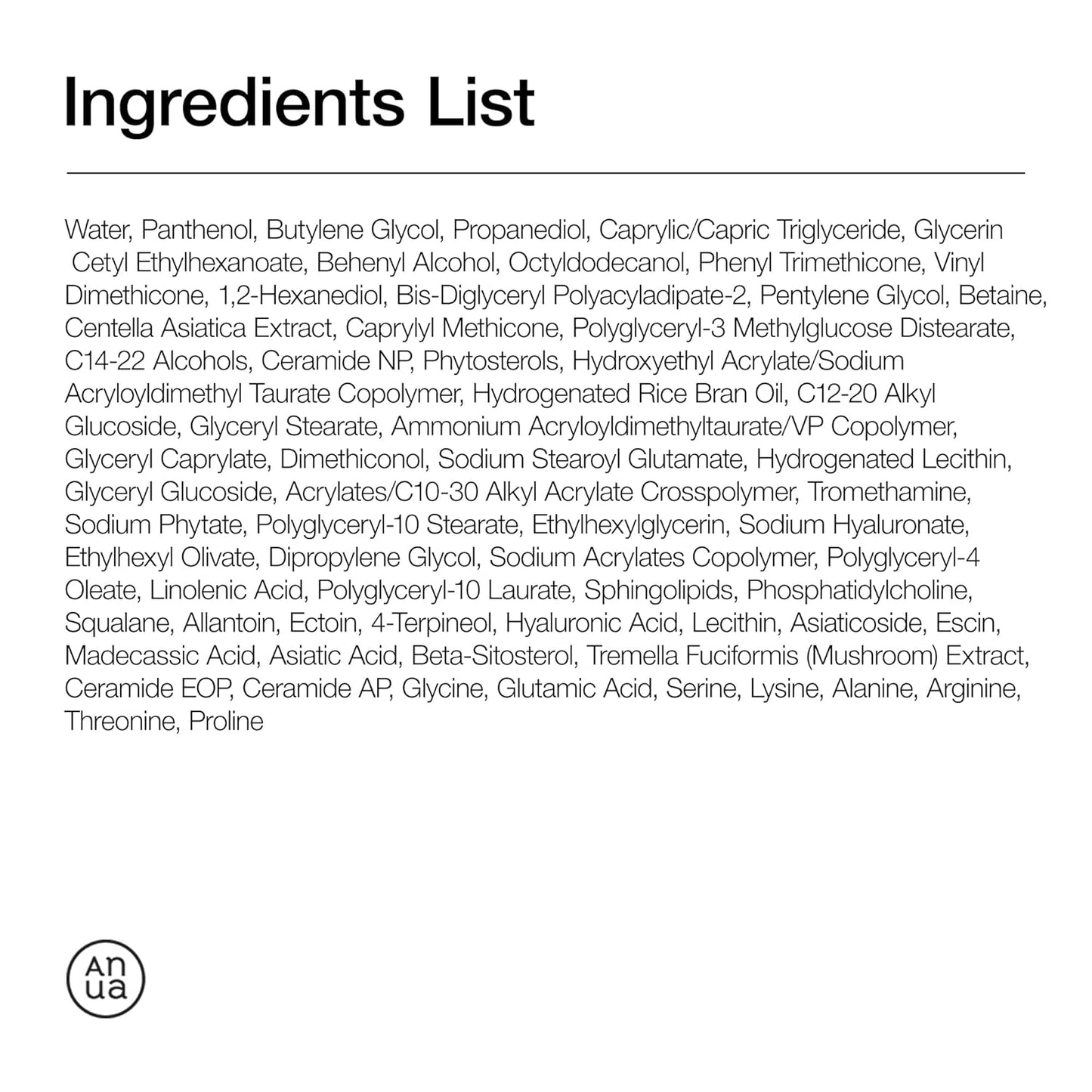 ANUA Ceramide 3+ Panthenol Moisture Barrier Cream 100ml