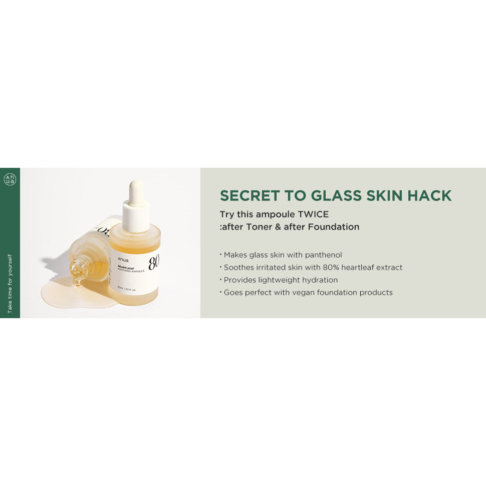 ANUA Heartleaf 80% Moisture Soothing Ampoule 30ml