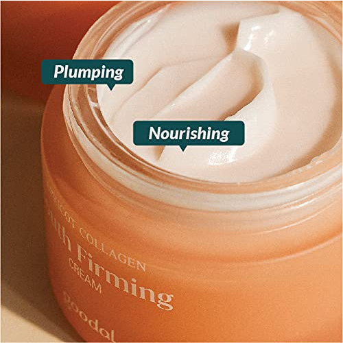 GOODAL Apricot Vegan Collagen Cream for All Skin Types, 50mL, Clean, Anti-Aging, Nourishing, Firming, Plumping Cream with Plant-Based Amino Acids and Antioxidants