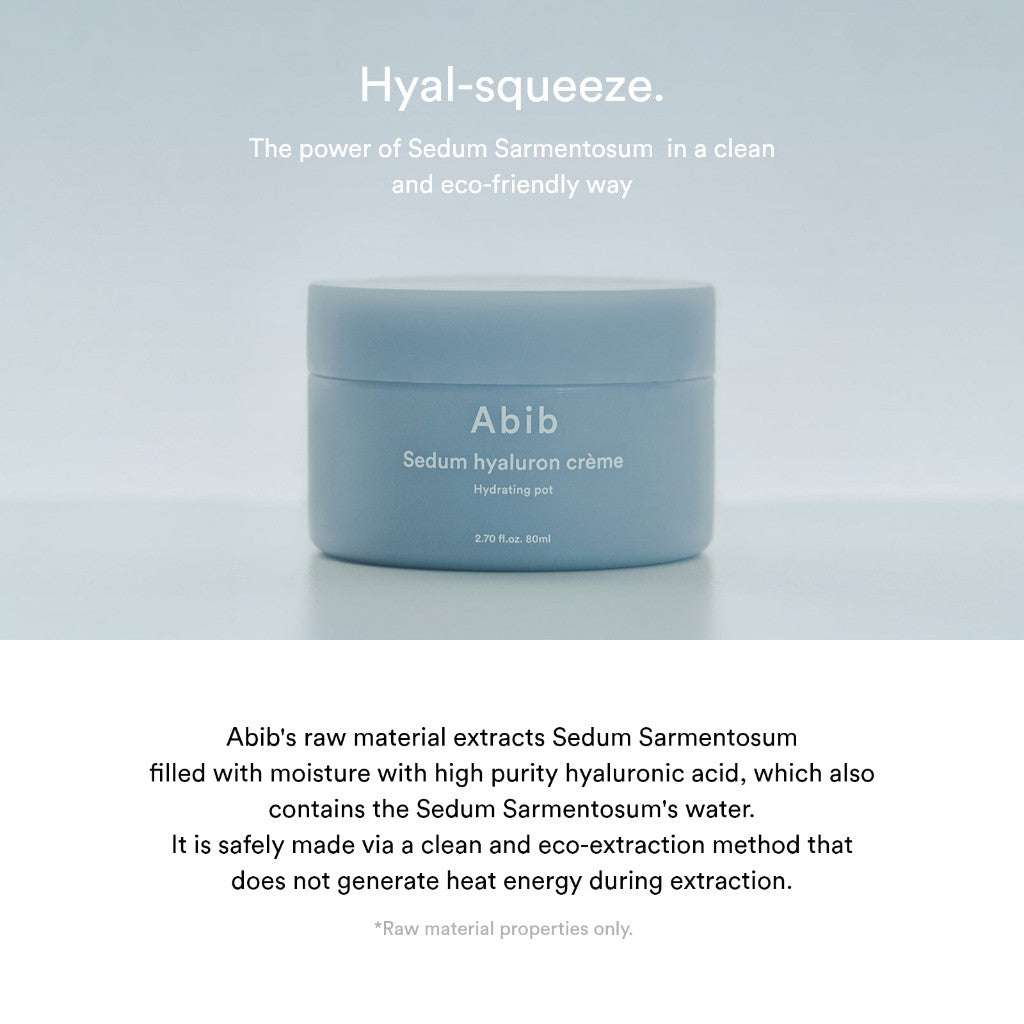 Abib Sedum Hyaluron Crème Hydrating Pot 80ml