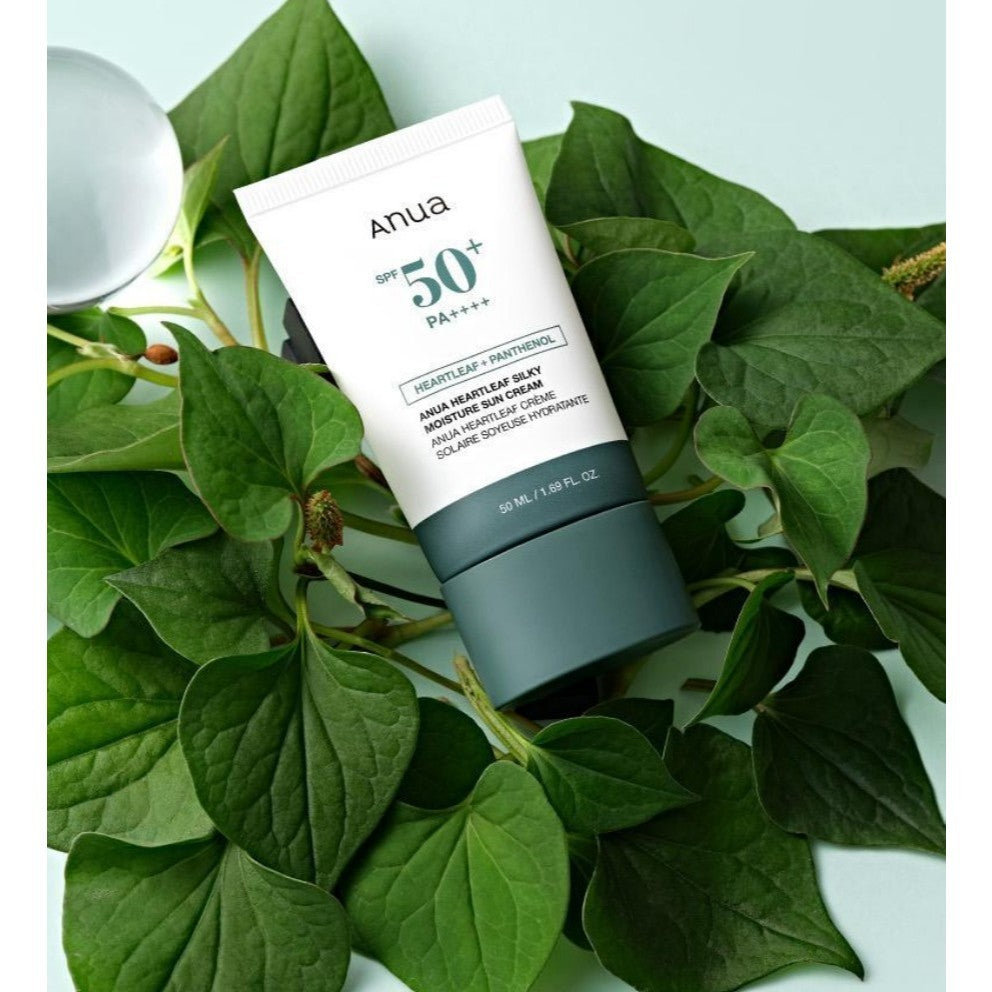 ANUA Heartleaf Silky Moisture Mild Sunscreen SPF 50+ PA++++ 50ml