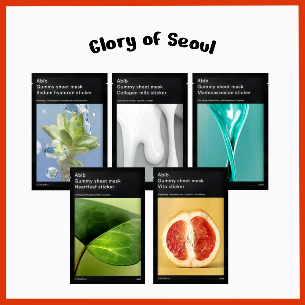 Abib Gummy Sheet Mask (5 Types) 1 Sheet