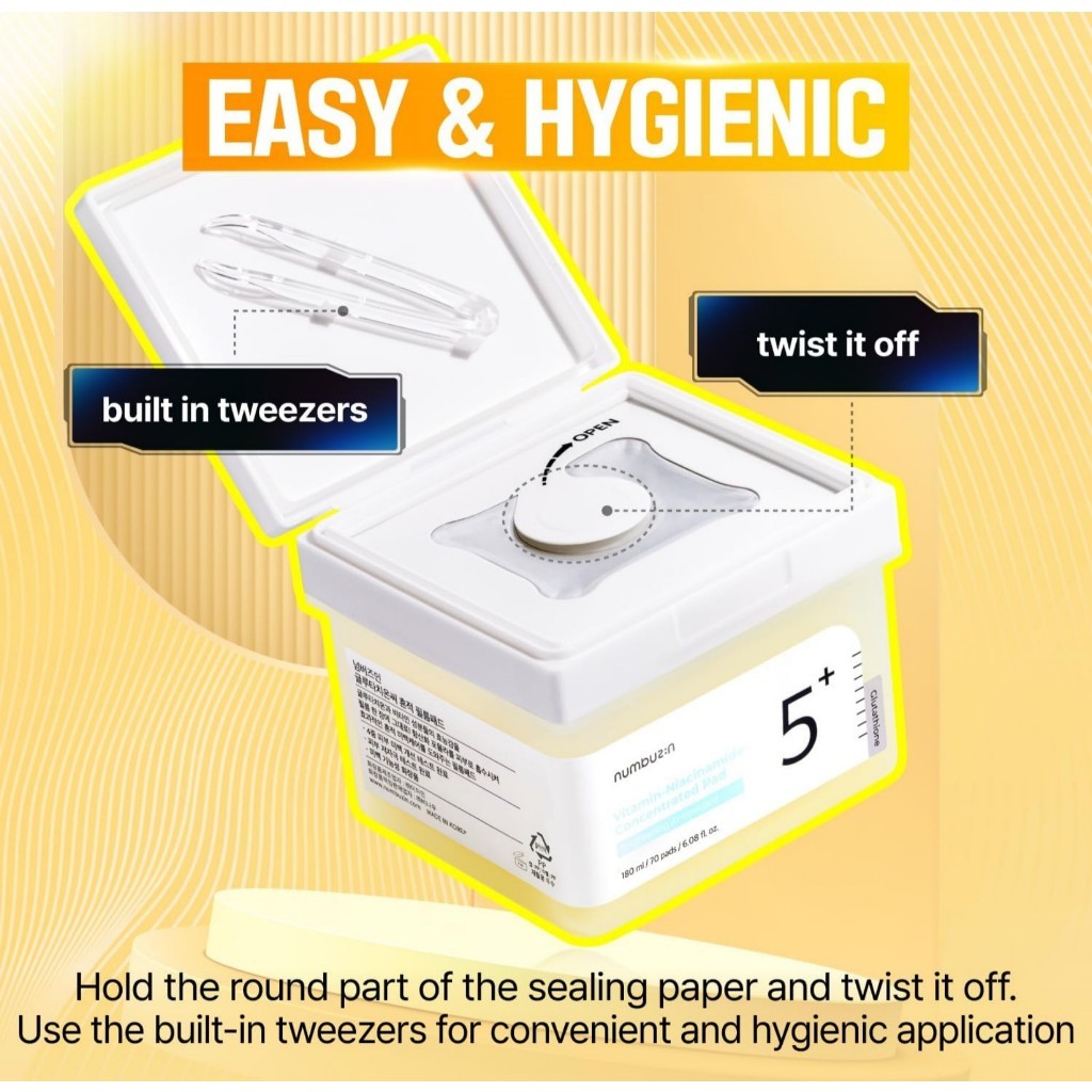 Numbuzin No.5 Niacinamide Concentrated Toner Pad (70 Sheets)