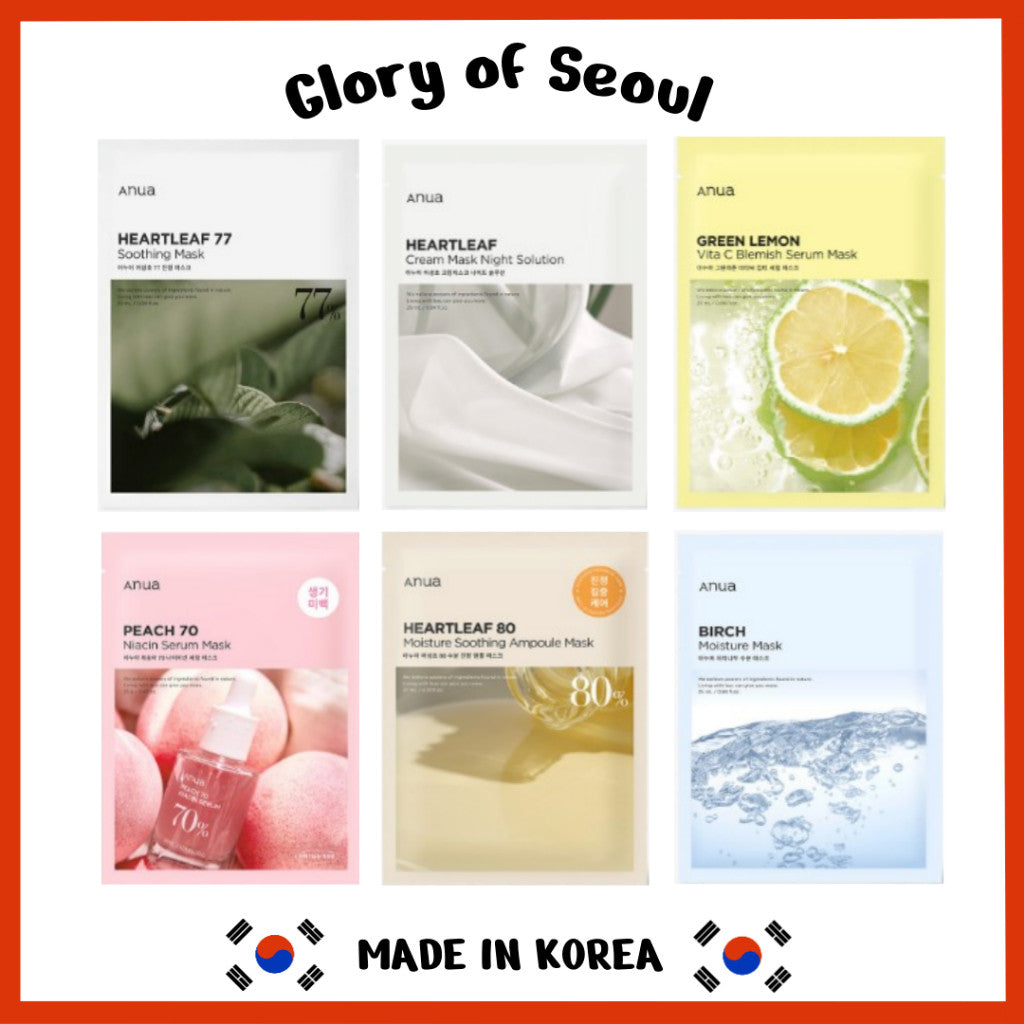 ANUA Sheet Mask 1 Sheet (6 Types)