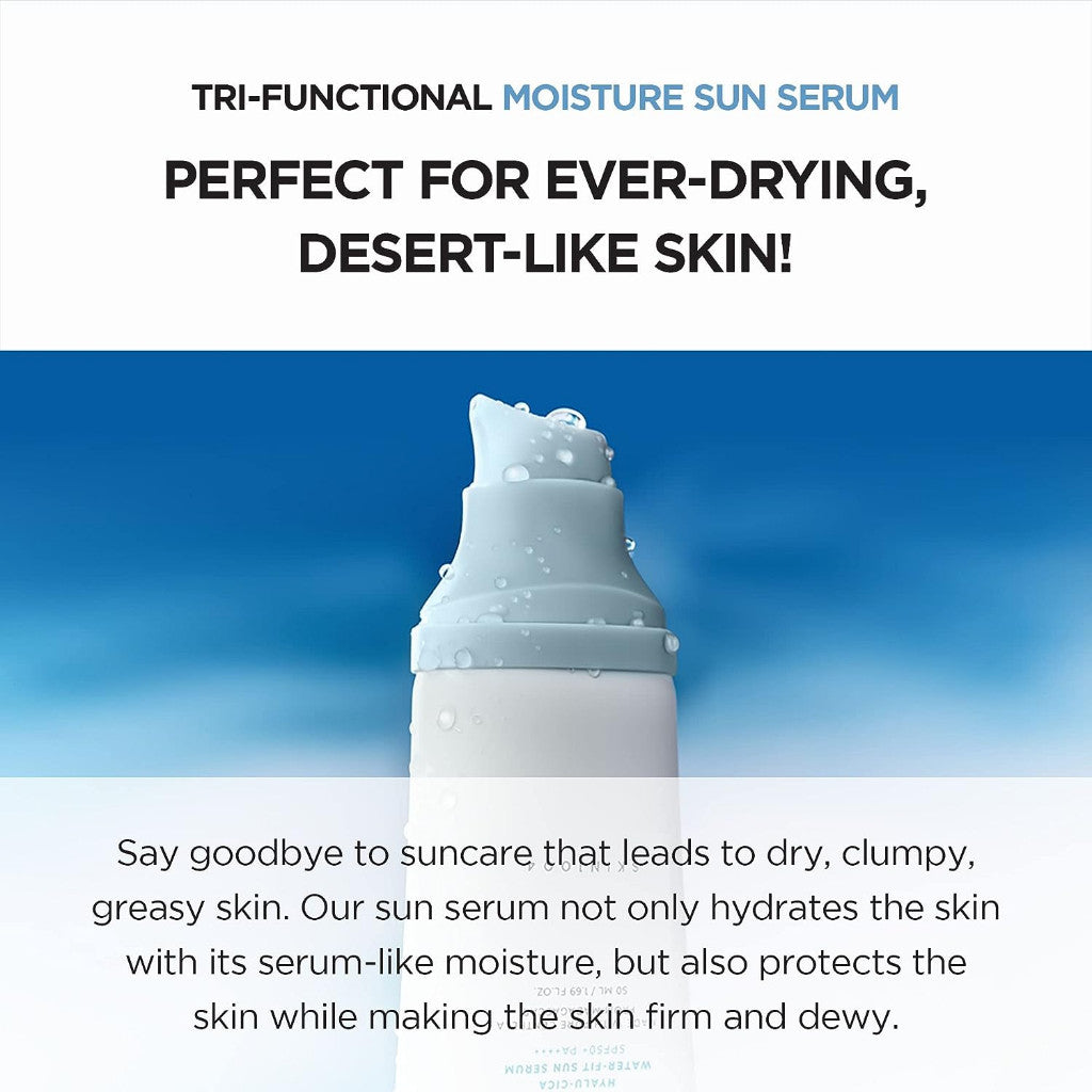 SKIN1004 Madagascar Centella Hyalu-Cica Water-Fit Sun Serum SPF50+ PA++++ (50ml / 100ml / Twin Pack)