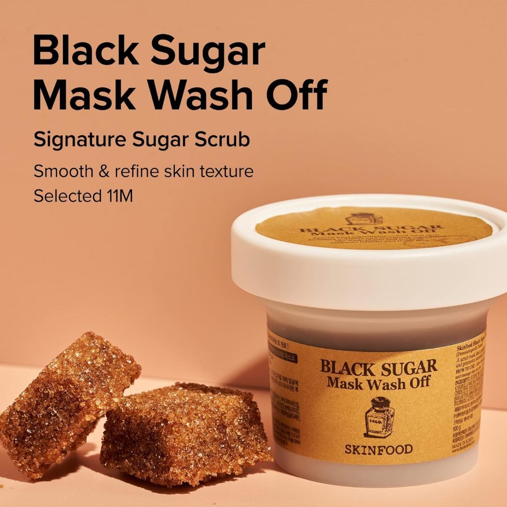 SKIN FOOD Black Sugar Mask Wash Off 4.05 fl. oz.(120g)