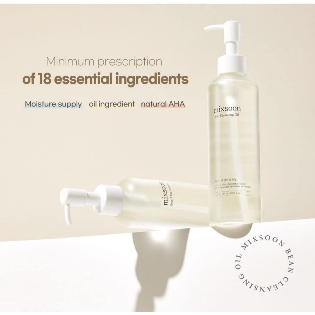 mixsoon Bean Cleansing Oil 195ml / Centella Cleansing Foam 150ml