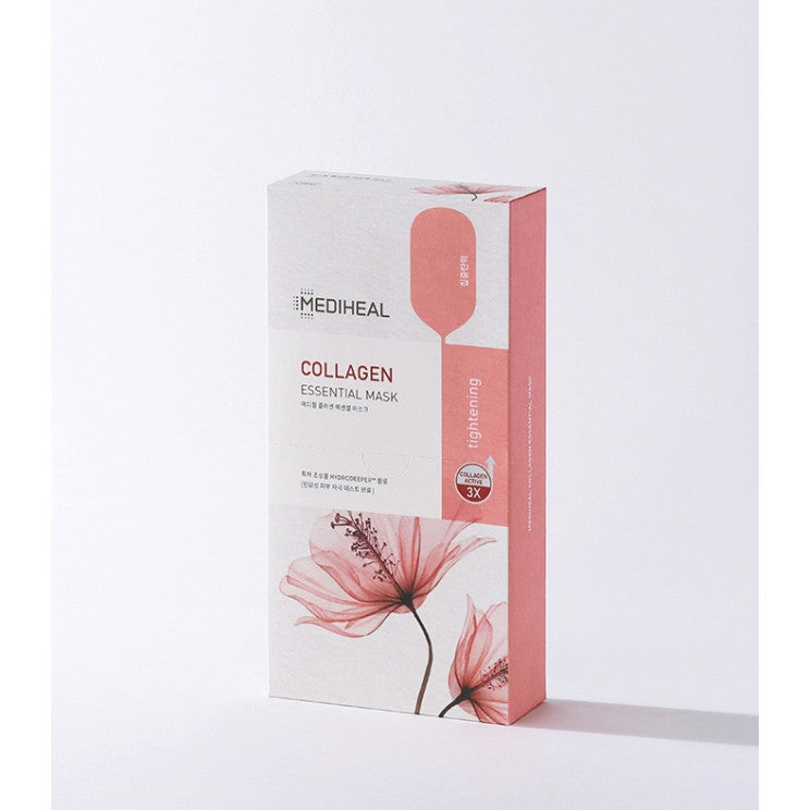 MEDIHEAL Essential Mask Sheet Pack 10pcs / Teatree, Madecassoside, Collagen, Watermide, Vita, Placenta