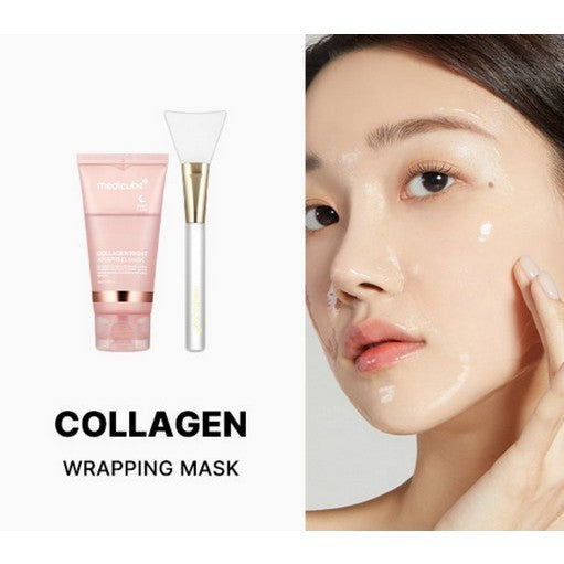 MEDICUBE Collagen Milk Toning, Collagen Night, Kojic Acid Turmeric, PDRN Pink Caffeine Wrapping Mask, 75ml (1EA 4 Types / Set)