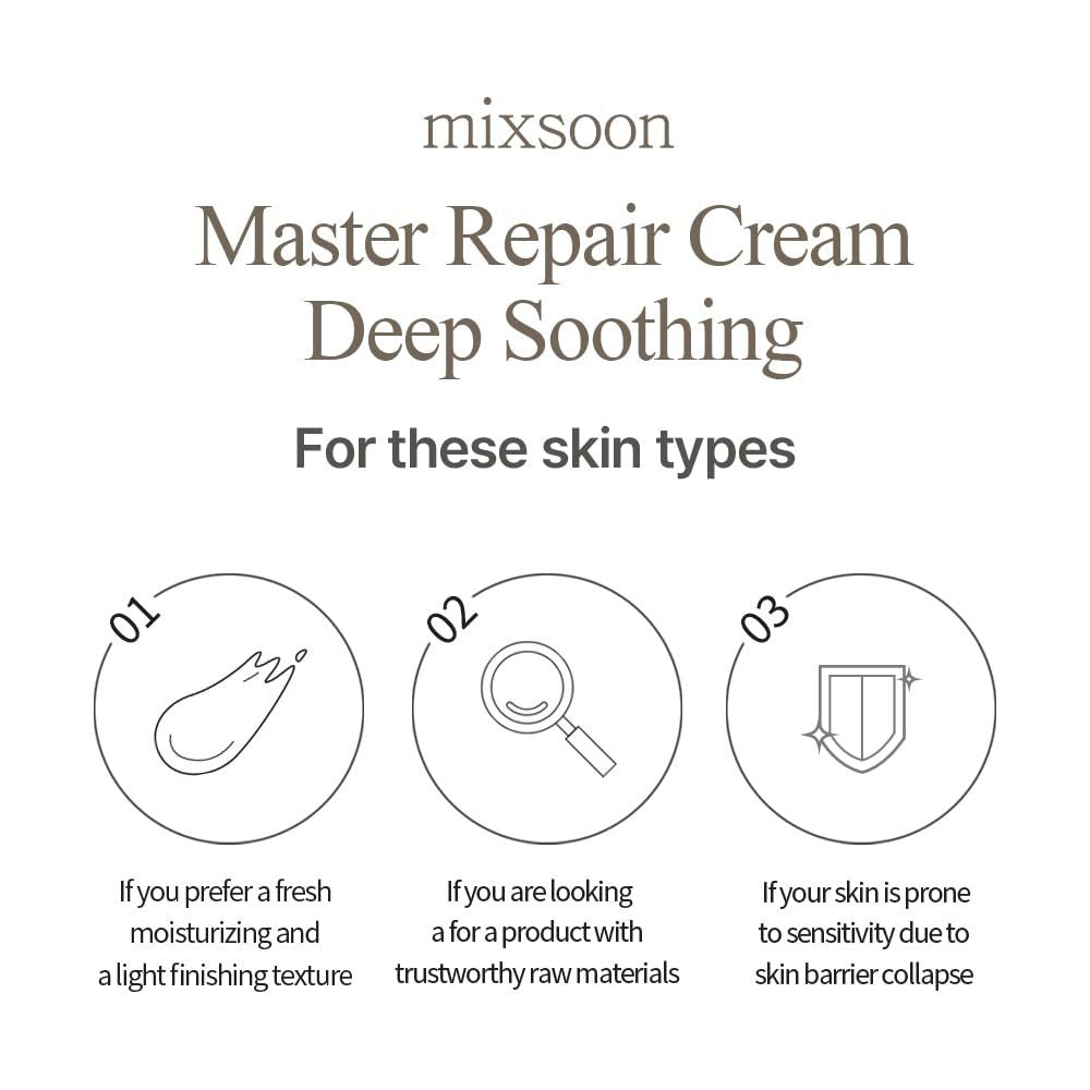 mixsoon Master Repair Cream Deep Soothing 80ml