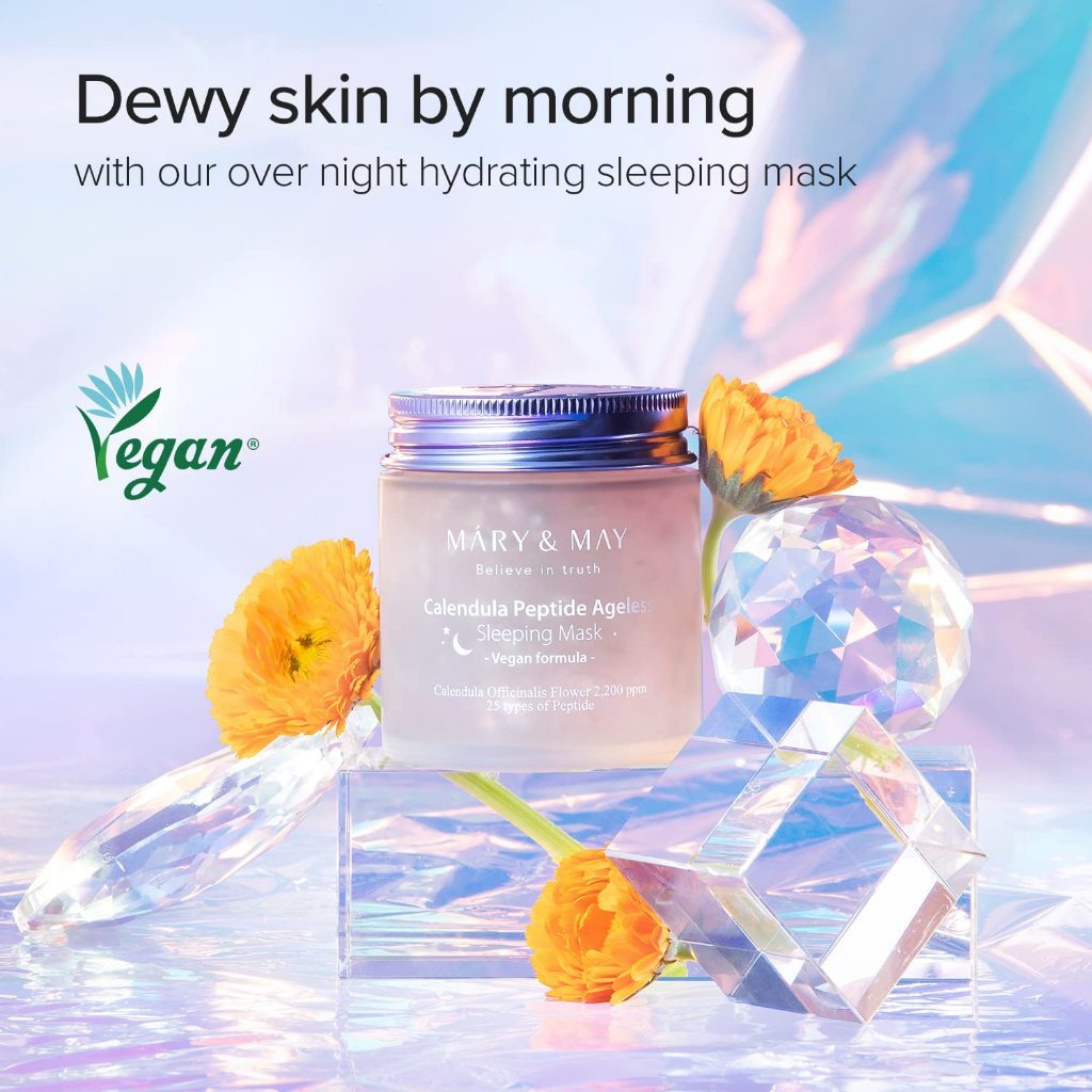 MARY&MAY Vegan Calendula Peptide Ageless Sleeping Mask 110g