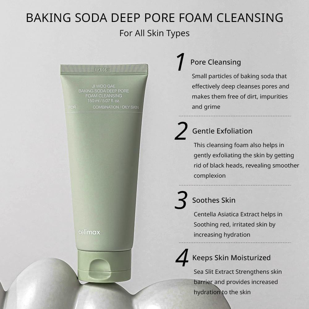 CELIMAX Ji Woo Gae Baking Soda Deep Pore Cleansing Foam 150ml