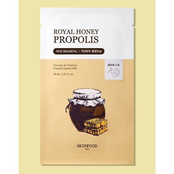 SKINFOOD MASK PACK 4SET(ROYAL HONEY, CARROT,Acorn, Parsley)