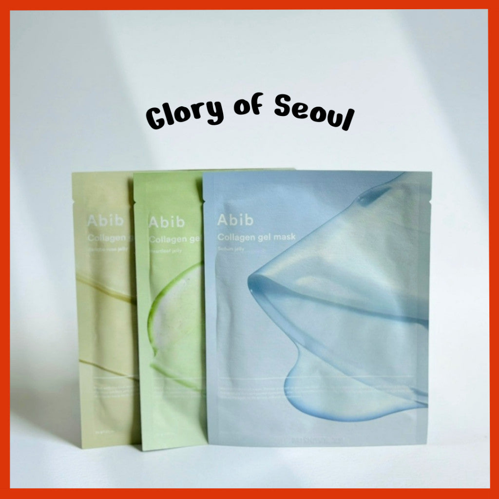 Abib Collagen Gel Mask 35g 1 Sheet (3 Types) | Sedum Jelly / Jericho Rose Jelly / Heartleaf Jelly
