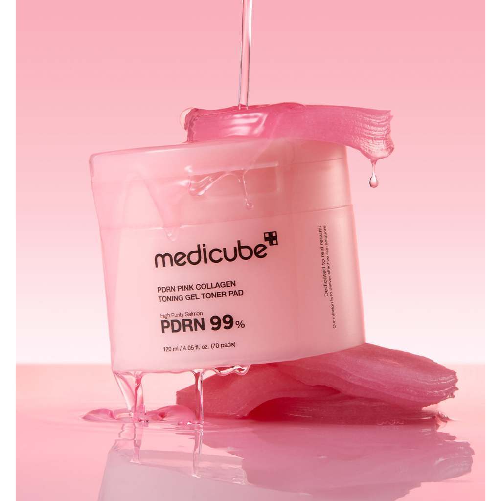 MEDICUBE PDRN Pink Collagen Toning Gel Toner Pad 70 Pads