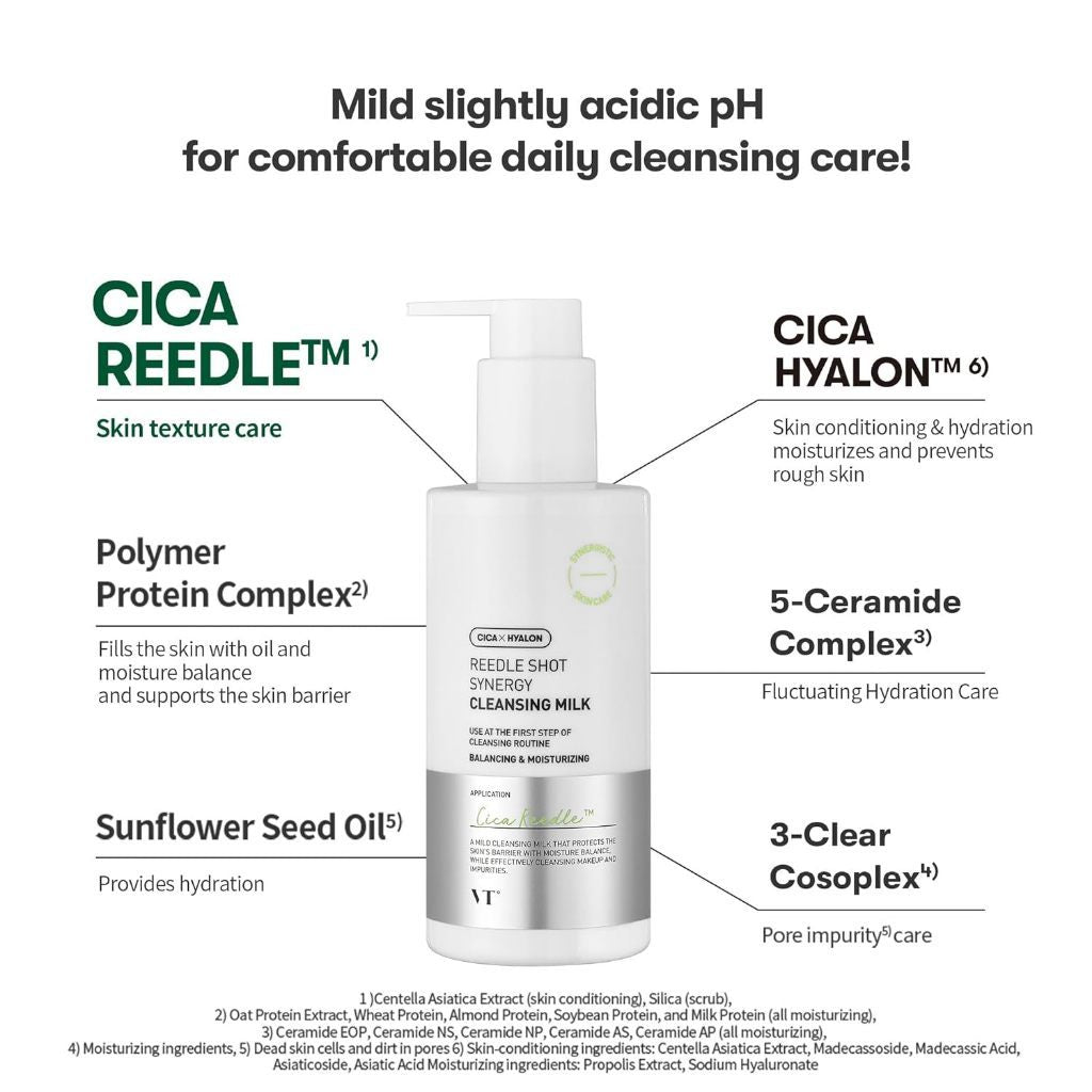 VT Reedle Shot Synergy Cleansing Milk 200ml