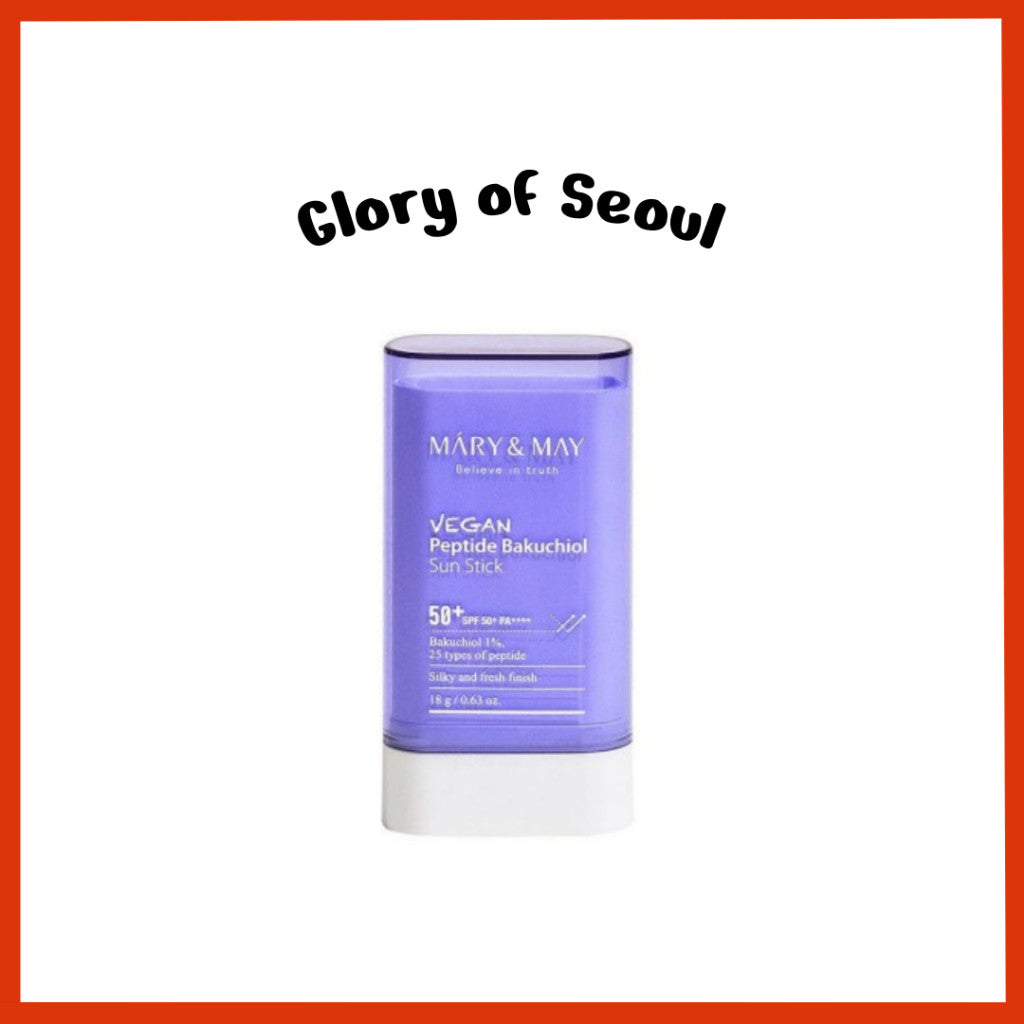 MARY&MAY Vegan Peptide Bakuchiol Sun Stick SPF50+ PA++++ 18g