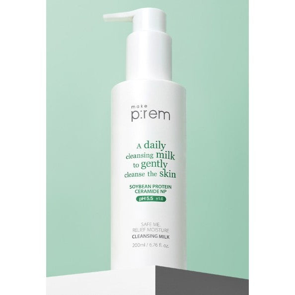 MAKE P:REM Safe Me Relief Moisture Cleansing Milk 3types