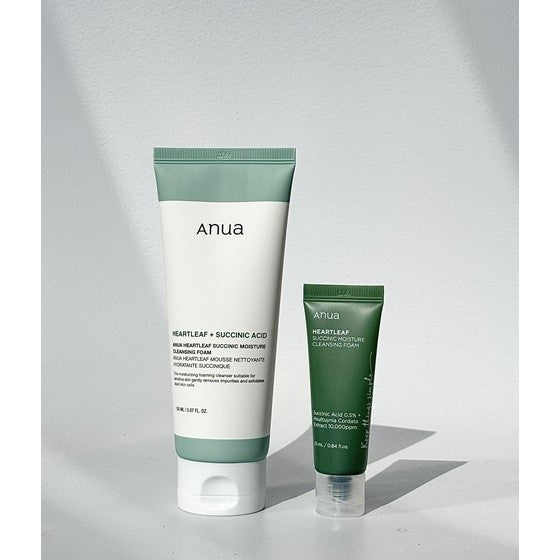 ANUA Heartleaf Succinic Moisture Cleansing Foam 25ml / 150ml