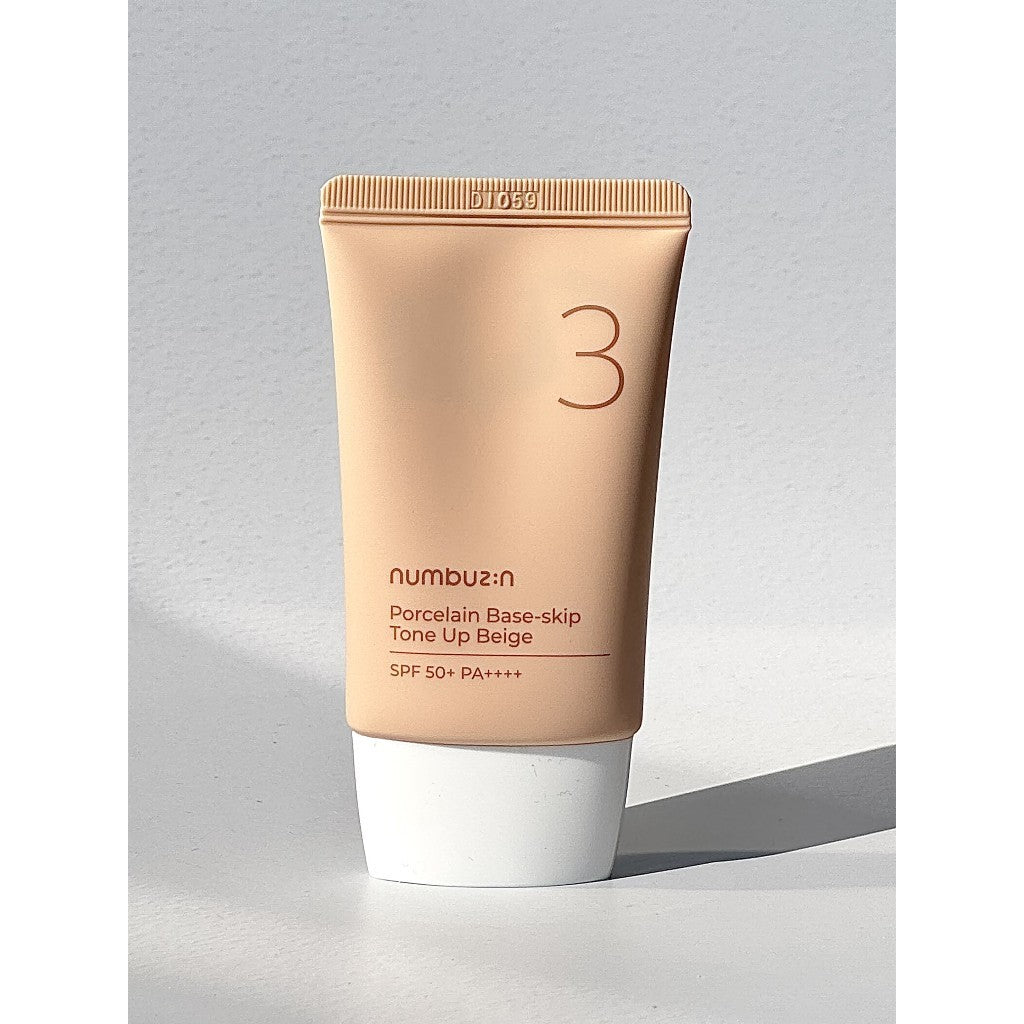 NUMBUZIN No.3 Porcelain Base-skip Tone Up Beige (5ml, 35ml, 50ml)