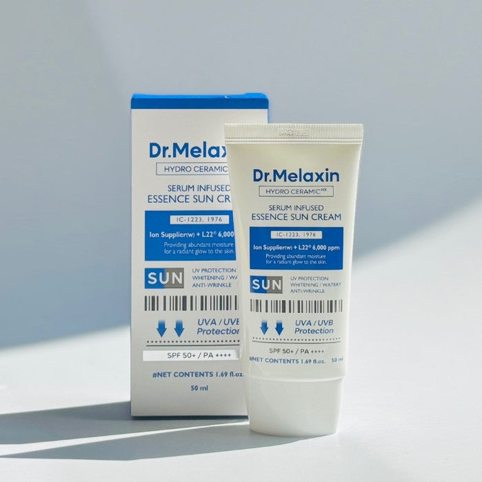 DR.MELAXIN Hydro Ceramic Waterfull Essence Sunscreen/Ceramic Tone Up Essence Sunscreen 50mL | SPF50+ PA++++
