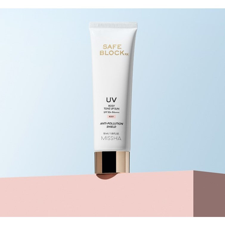 MISSHA Safe Block RX Sun 50ml (3 Types) │ Rosy Tone-up / Brightening Tone-up / Cover Tone-up