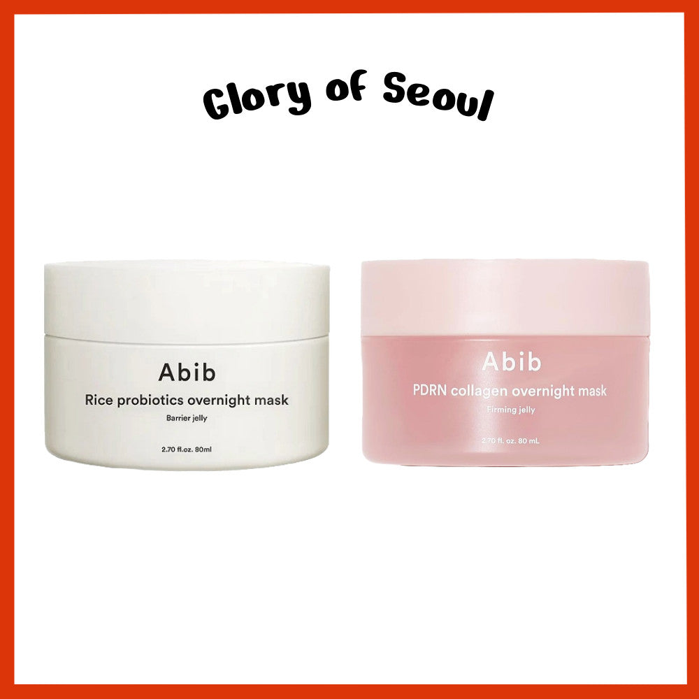 Abib Overnight Mask Jelly 80ml (2 Types) | Rice Probiotics Barrier / PDRN Collagen Mask Firming