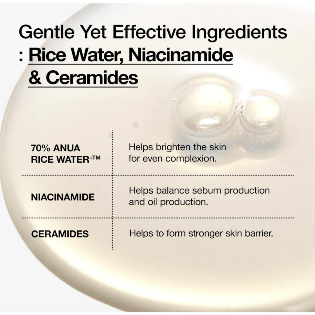 ANUA Rice 70 Glow Milky Toner 40ml / 250ml