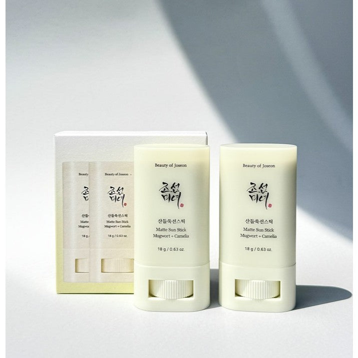 BEAUTY OF JOSEON Matte Sun Stick : Mugwort+Camelia 18g / 2 Options