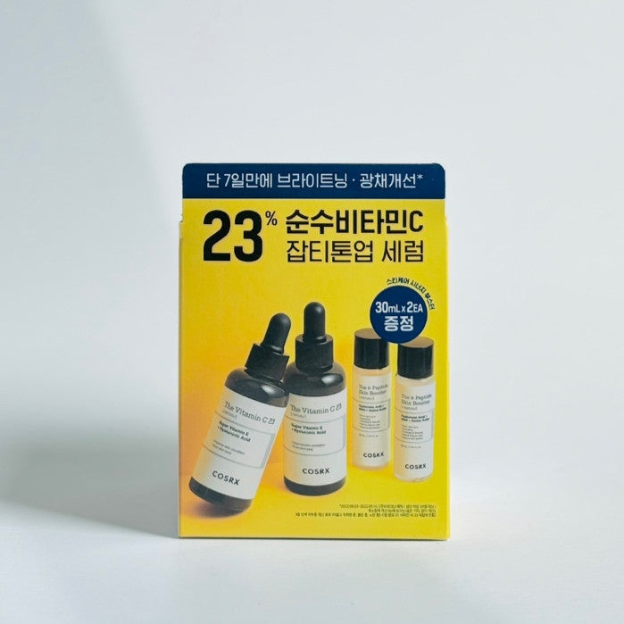 COSRX Vitamin C 23 Serum 20g*2ea (+ The 6 Peptide Skin Booster Serum, 30ml*2ea) SET