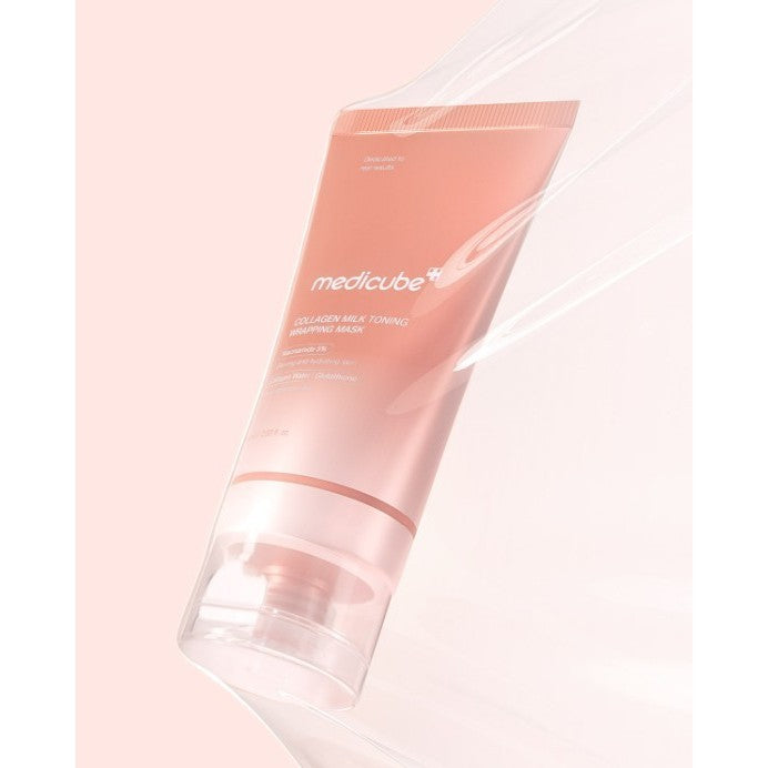 MEDICUBE Collagen Milk Toning, Collagen Night, Kojic Acid Turmeric, PDRN Pink Caffeine Wrapping Mask, 75ml (1EA 4 Types / Set)