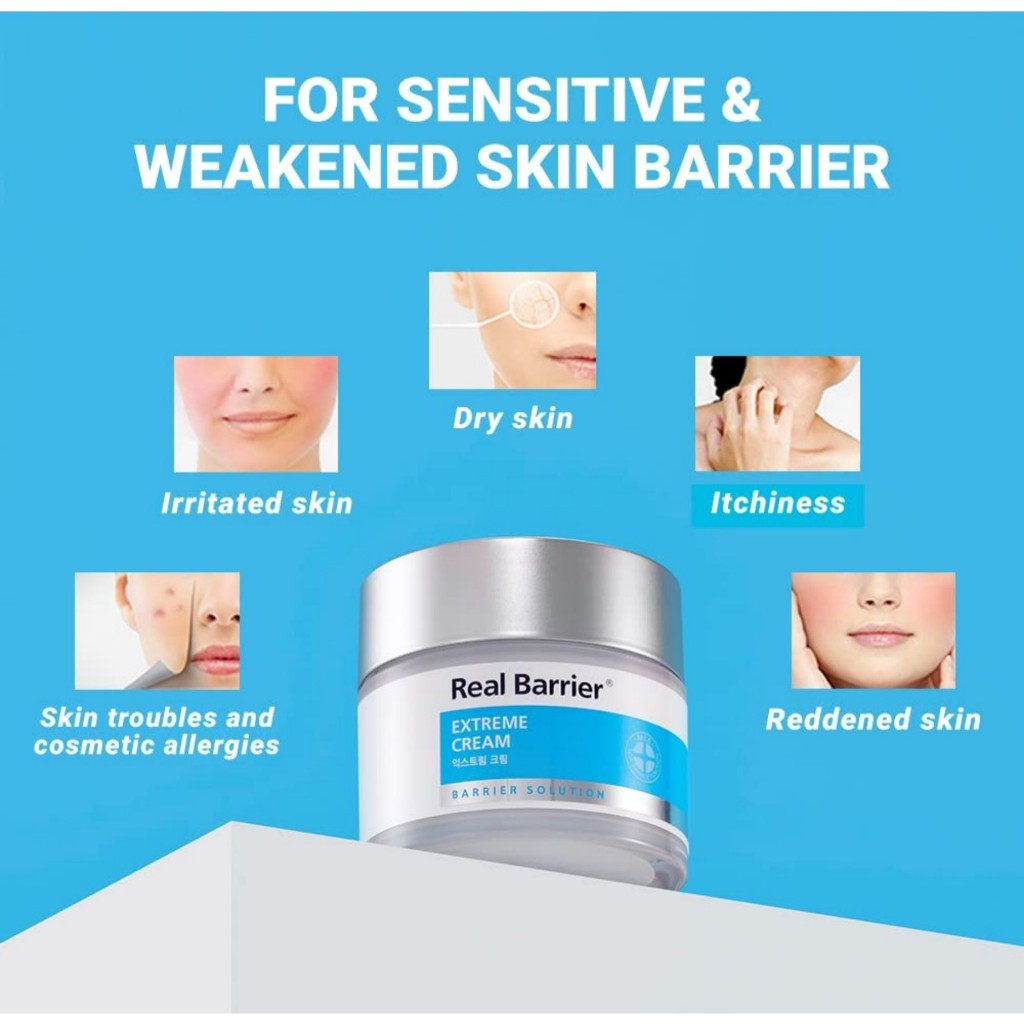 Real Barrier Extreme Cream 75ml (Tube) - Rich Anti-Ageing Moisturising Cream with Hyaluronic Acid and Ceramides