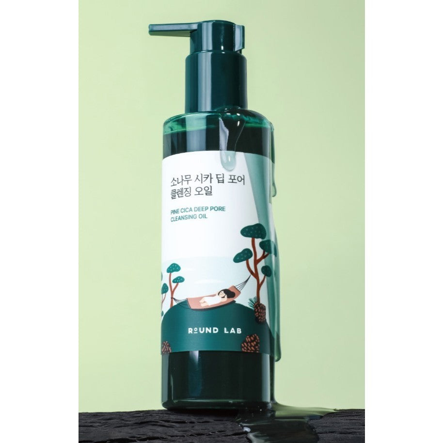 Round Lab Pine Calming Cica Cleanser 150ml / Cleansing Oil 200ml (2 Options)