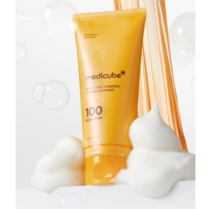 MEDICUBE Kojic Acid Turmeric Toning Cleanser 120g