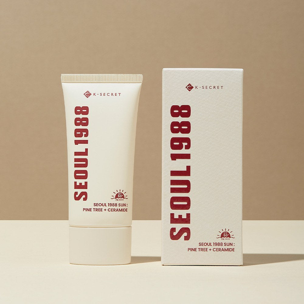 K-SECRET SEOUL 1988 Sunscreen : Pine Tree + Ceramide SPF50+ PA++++ 50ml
