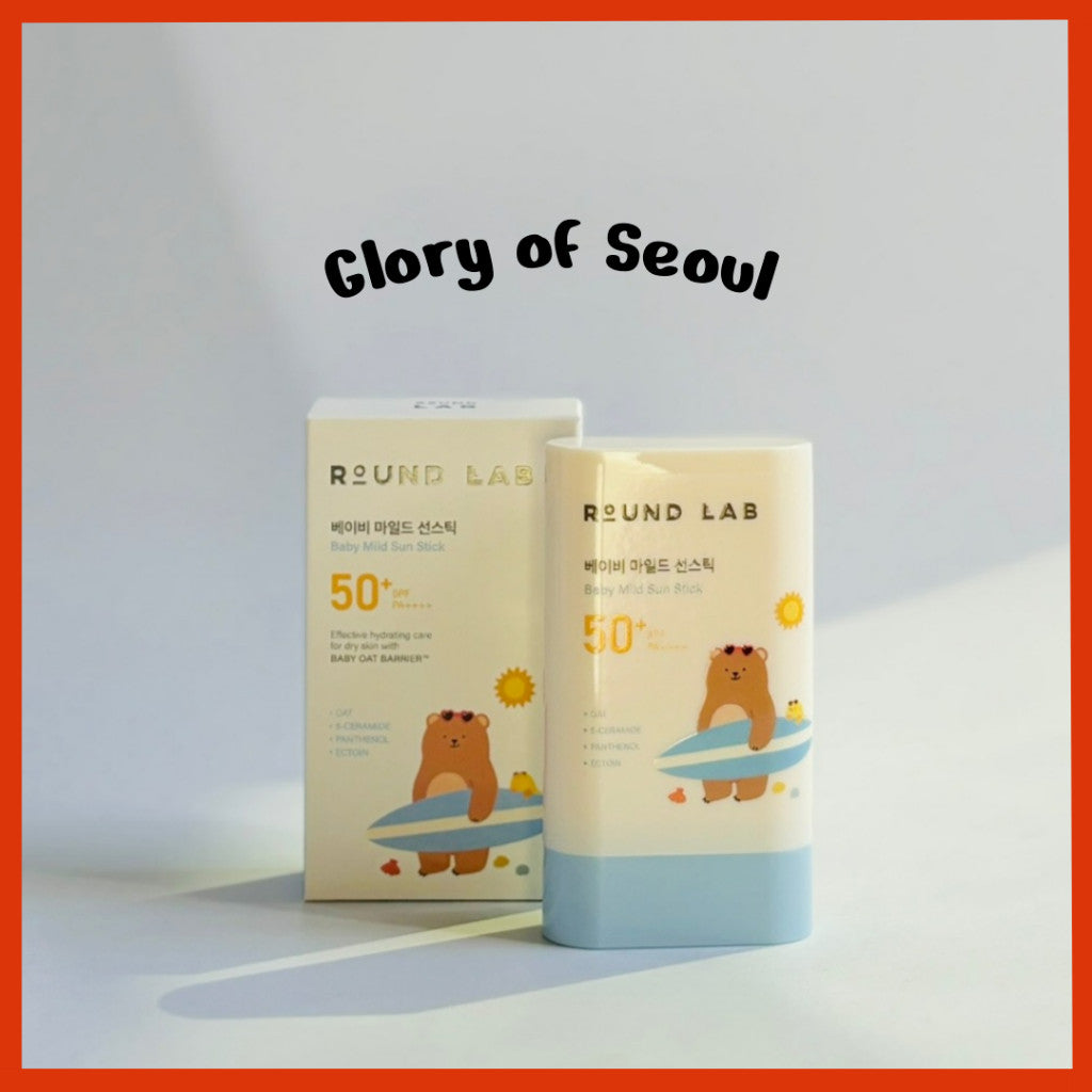 ROUND LAB Baby Mild Sunscreen (2 Types) Sun Stick, 21g / Sun Cushion, 16g | SPF 50+ PA++++