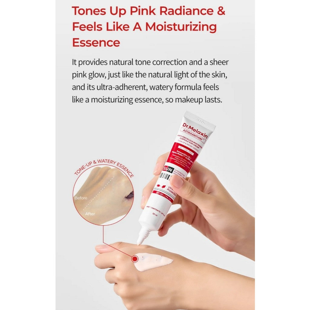 Dr.Melaxin Astaxanthin Capsule Sunscreen, 50mL | SPF 50+ / PA +++
