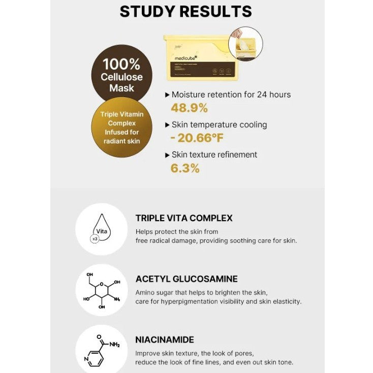 MEDICUBE Deep vita c daily quick mask 30sheets