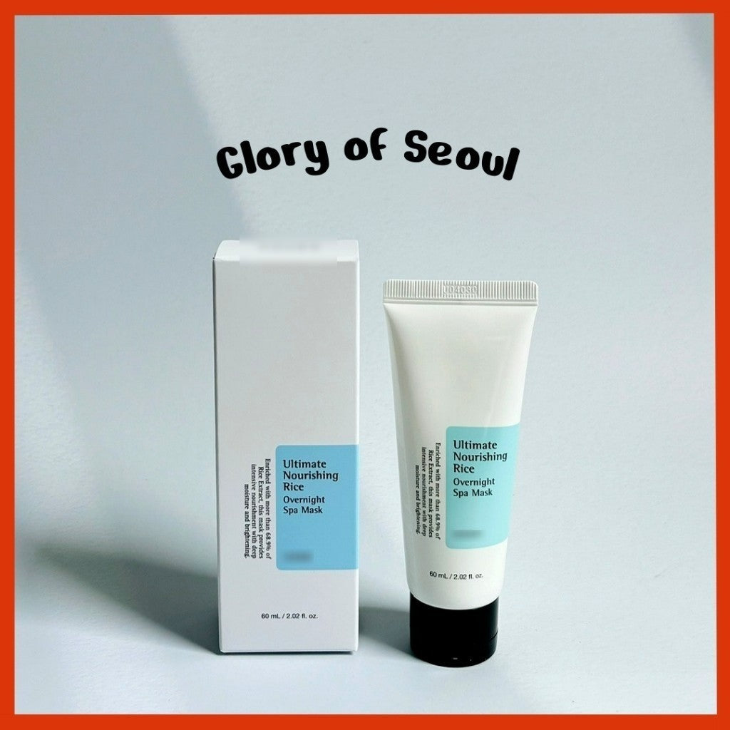 Ultimate Nourishing Rice Overnight Spa Mask, 60ml / 2.02 fl.oz | Rice Extract 68% and Niacinamide 2% | Korean Skin Care, Animal Testing Free, Paraben Free