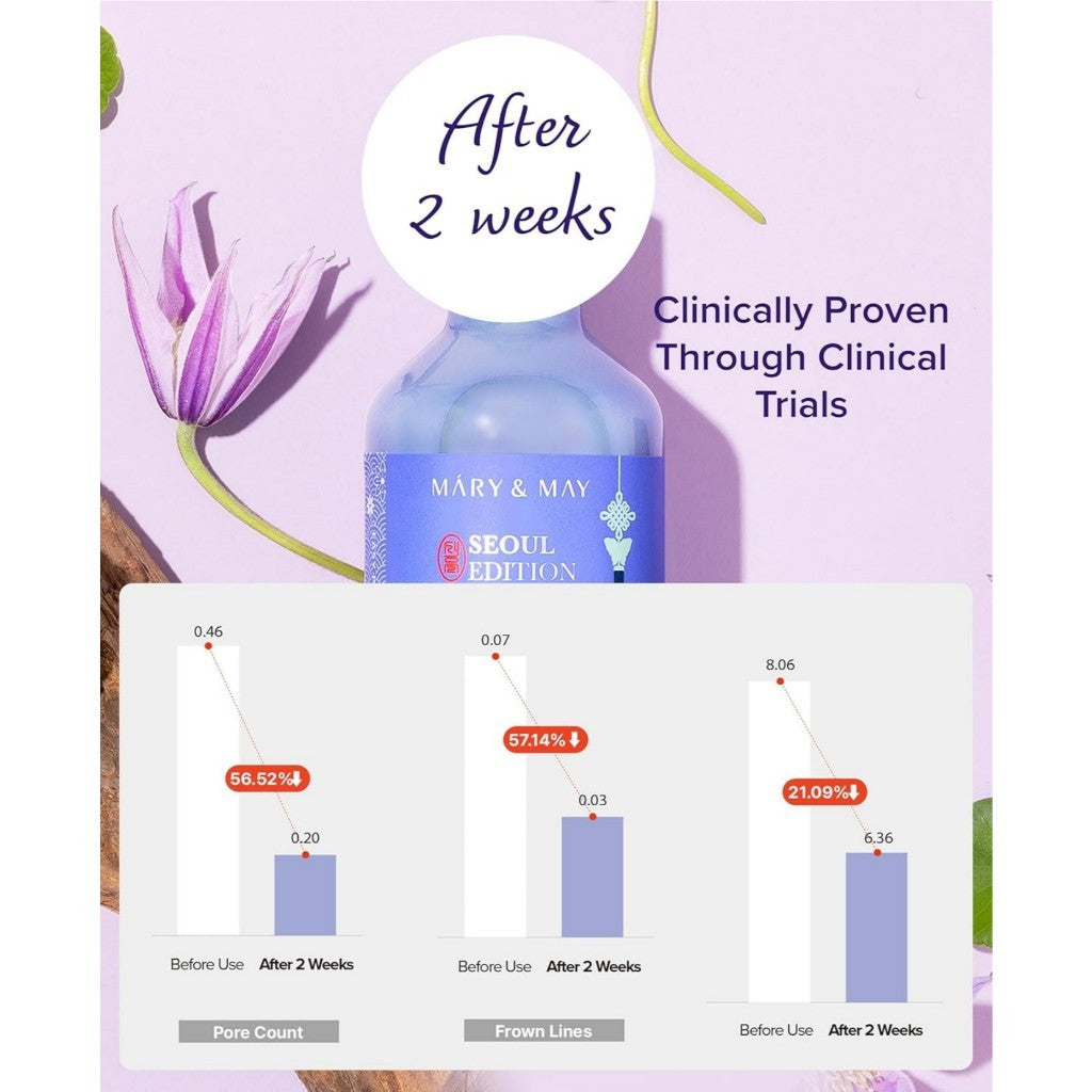 MARY&MAY Seoul Edition Serum (3 Types) | Retinol 0.1% Bakuchiol Cica / Idebenone Blackberry Complex / Rice Niacin 10% Triple Vitamin