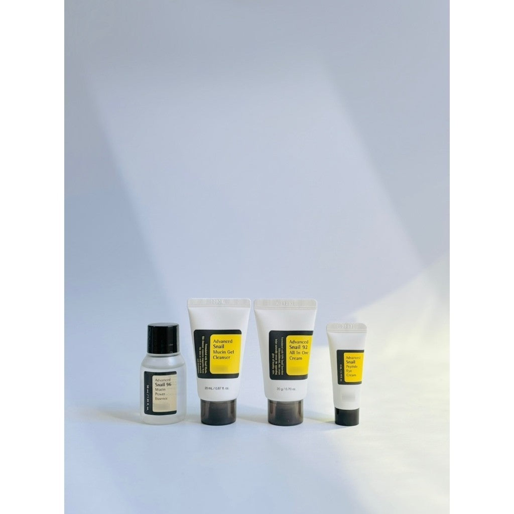 Snail Kit 4-step(Essence, Cleanser, Cream, Eye Cream)