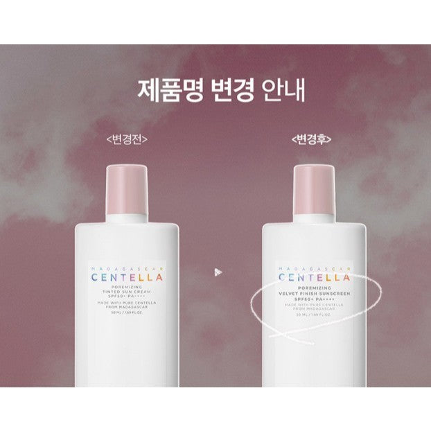 SKIN1004 Madagascar Centella Poremising Velvet Finish Sunscreen SPF50+ PA++++ 50ml