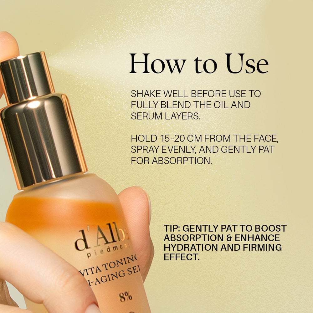 D'ALBA Vita Toning Anti-Aging Spray Serum 8%, 70ml