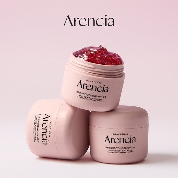 ARENCIA Red Smoothie Serum 30, 50g │Smoothing and Refining ― Collagen + Niacinamide & Peptide