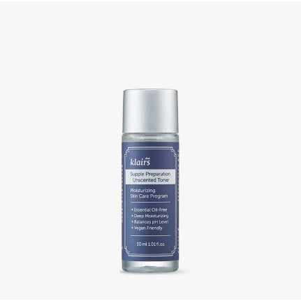 KLAIRS Supple Preparation Unscented Toner 30ml, 180ml