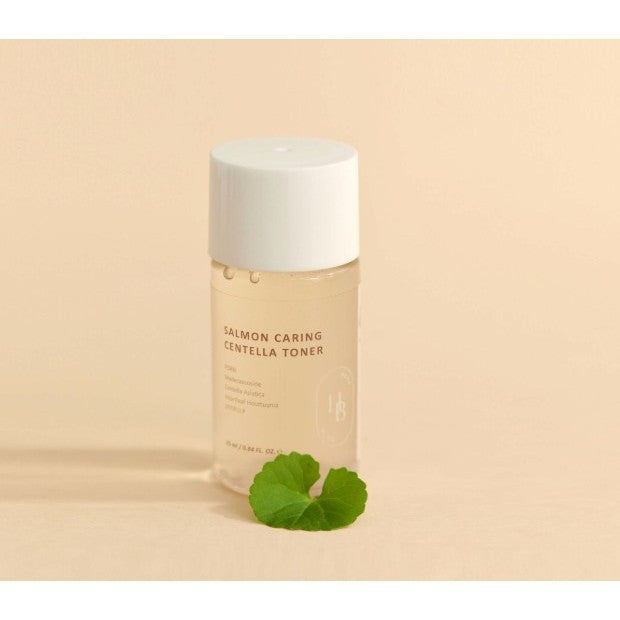 HEVEBLUE Salmon Caring Centella Special Travel Kit Bag (Cleanser / Cream / Ampoule / Toner)