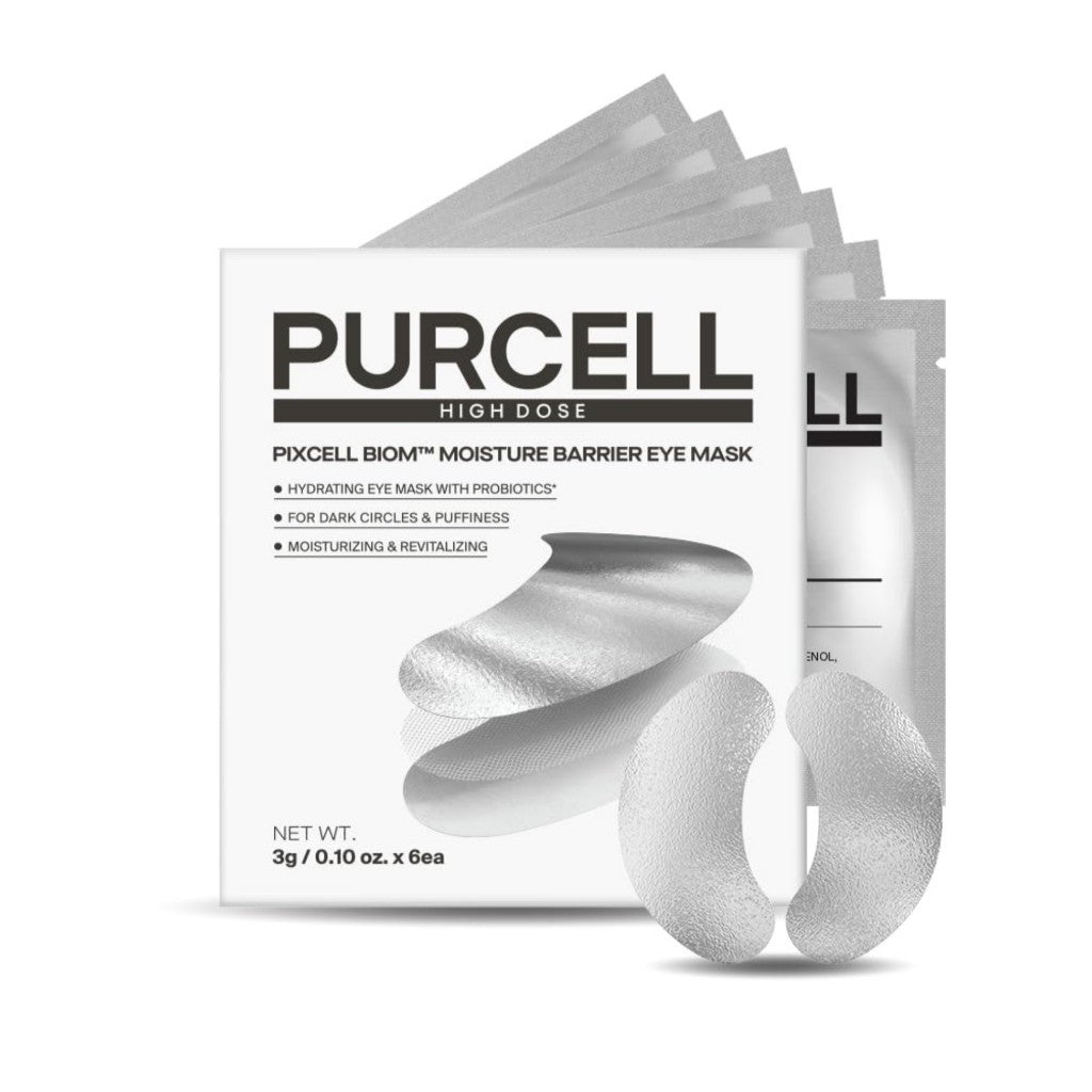 PURCELL Eye Mask Duo, 2 Types (Moisture Barrier / L-Glutathione Brightening) / 6 pairs each (3g ร 6ea)