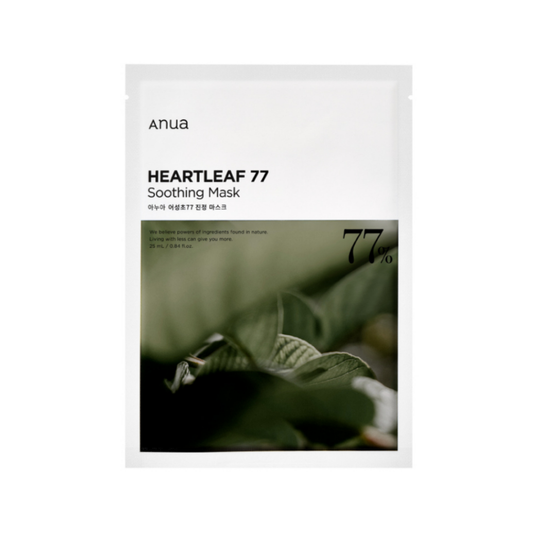ANUA Heartleaf 77% Soothing Sheet Mask (1EA/25ml,10EA/250ML))