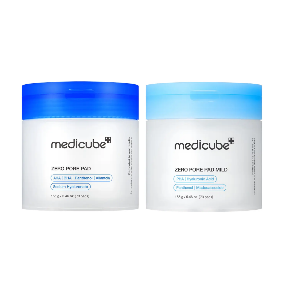 MEDICUBE Zero Pore Pad 70 almohadillas (2 tipos)│ 2.0 / Mild